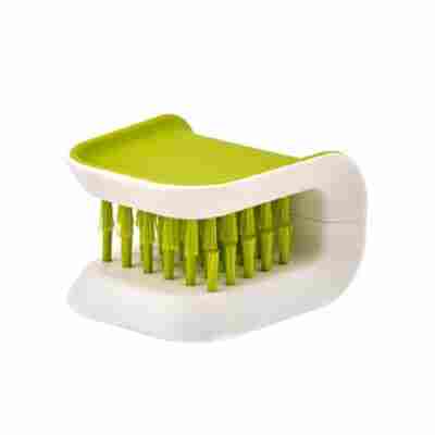 PORTABLE KNIFE AND FORK CLEANING BRUSH, KITCHEN UTENSILS â€“ GREEN